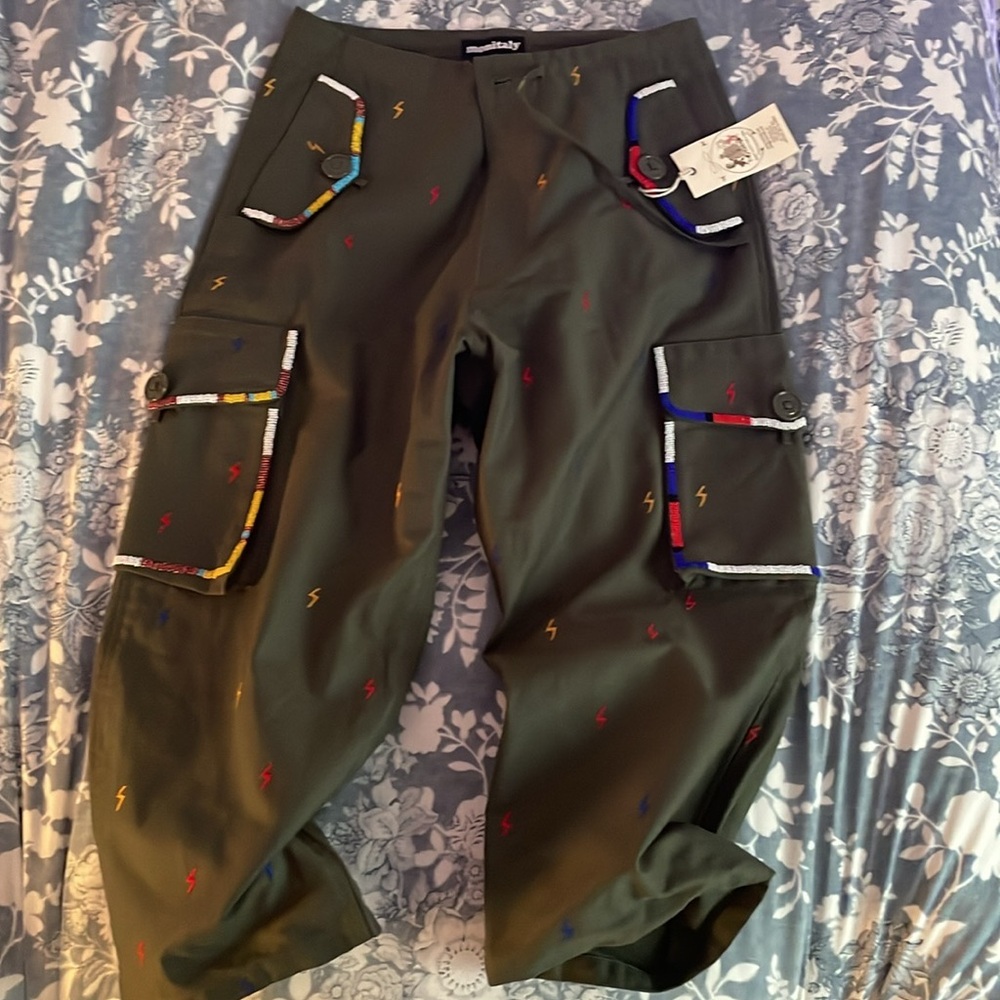 Monitaly Six Pocket Easy Pants - Army Green